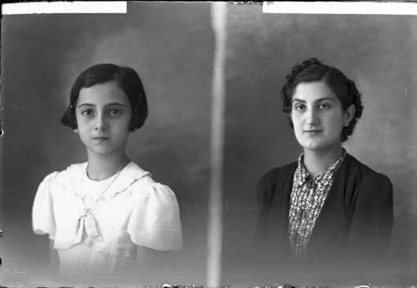 Donna - ritratto - fototessera [committenza Zelaschi Anna] [a destra]
Bambina - ritratto - fototessera [committenza Balustro Luigina] [a sinistra]