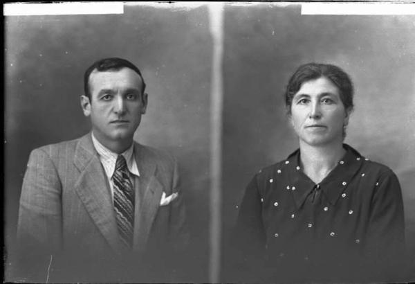 Donna - ritratto - fototessera [committenza Barbieri Luigina] [a destra]
Uomo - ritratto - fototessera [committenza Berutti Bergotto] [a sinistra]