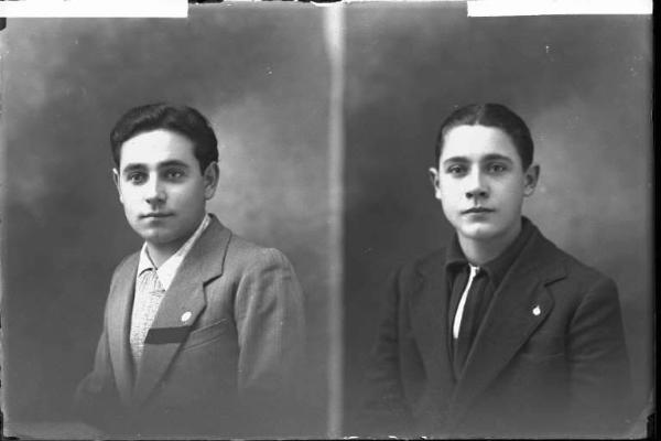 Ragazzo - ritratto - fototessera [committenza Malaspina Sergio] [a destra]Ragazzo - ritratto - fototessera [committenza Mangiarotti Franco] [a sinistra]