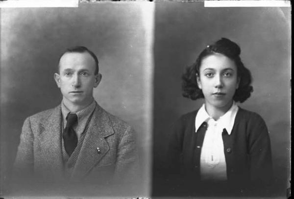 Donna - ritratto - fototessera [committenza Algeri Teresa] [a destra]
Uomo - ritratto - fototessera [committenza Lumini Giovanni] [a sinistra]