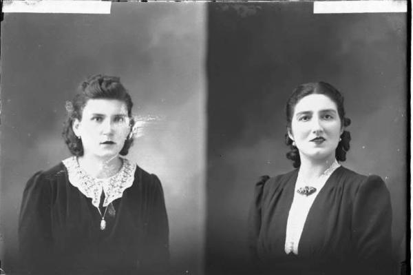 Donna - ritratto - fototessera [committenza Nascimbene Emma - Voghera] [a destra]
Donna - ritratto - fototessera [committenza Baldi Savina - Corana] [a sinistra]