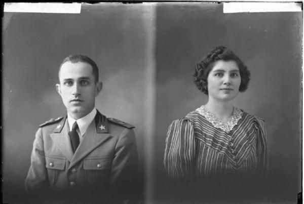 Donna - ritratto - fototessera [committenza Trussi Chiara - Voghera] [a destra]
Uomo - ritratto - fototessera [committenza Cugini S.T. Carlo - Cavalleggeri Monferrato, Voghera] [a sinistra]