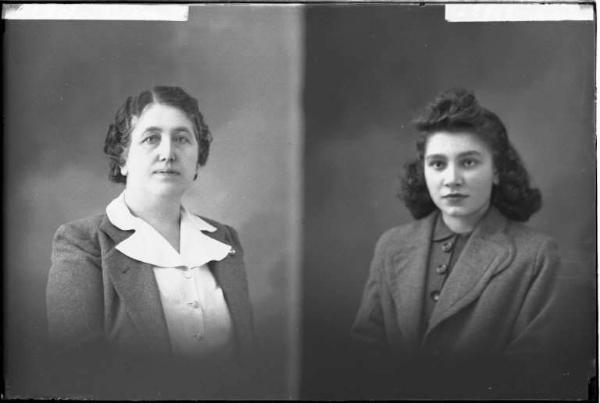 Donna - ritratto - fototessera [committenza Cella Anna - Voghera] [a destra]
Donna - ritratto - fototessera [committenza Sisti Maria - Redavalle] [a sinistra]