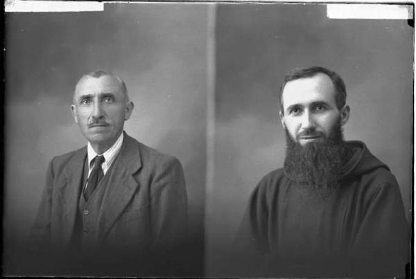 Uomo - ritratto - fototessera [committenza Colli Padre Gaetano - Varzi] [a destra]
Uomo - ritratto - fototessera [committenza Viola Francesco - Pancarana] [a sinistra]