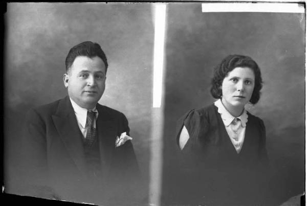 Donna - ritratto - fototessera [committenza Bosio Antonietta] [a destra]
Uomo - ritratto - fototessera [committenza Moroni Lino] [a sinistra]