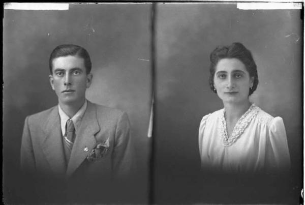 Donna - ritratto - fototessera [committenza Sacchi Anita - Oriolo] [a destra]
Uomo - ritratto - fototessera [committenza Pelucco Pietro - Voghera] [a sinistra]
