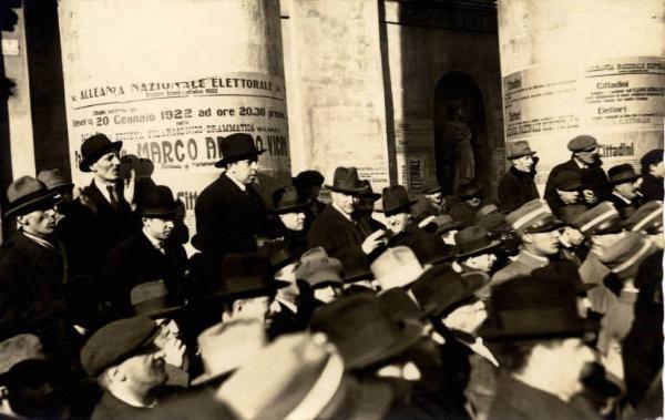 Giuseppe Bottai - Comizio elettorale a Trieste