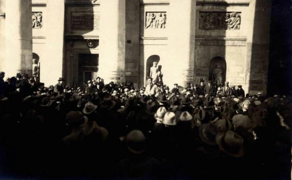 Giuseppe Bottai - Comizio elettorale a Trieste