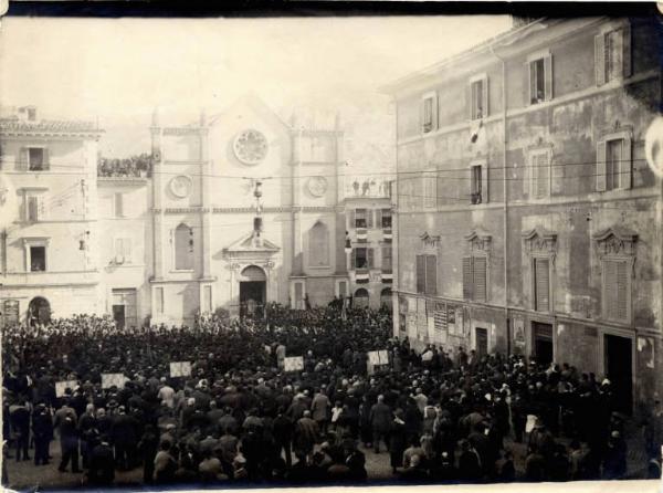 Marcia su Roma - Raduno a Tivoli - Messa pubblica