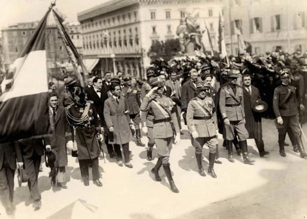 Giuseppe Bottai - Cerimonia all'Altare della Patria