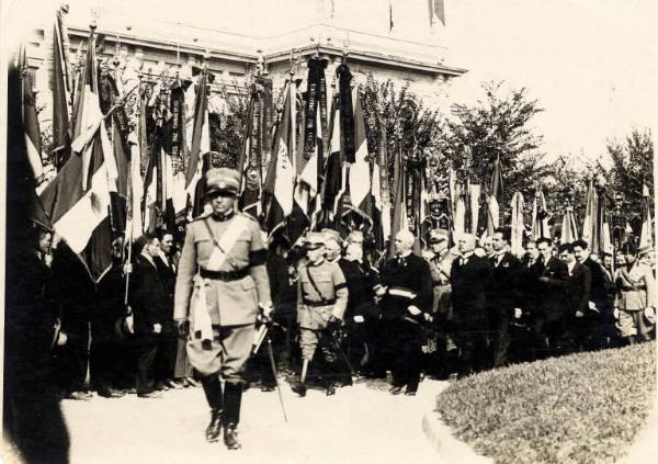 Giuseppe Bottai - Festa della Vittoria - Cerimonia pubblica - Corteo dell'Associazione nazionale combattenti