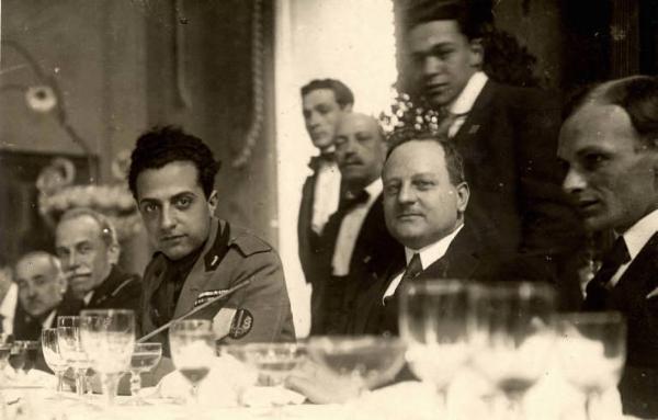 Giuseppe Bottai - Commemorazione dei Fasci di Combattimento a La Spezia - Pranzo in ristorante