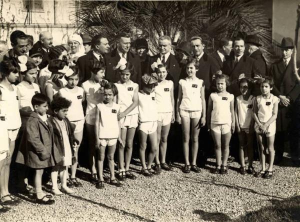 Giuseppe Bottai - Visita all'Opera nazionale maternità e infanzia