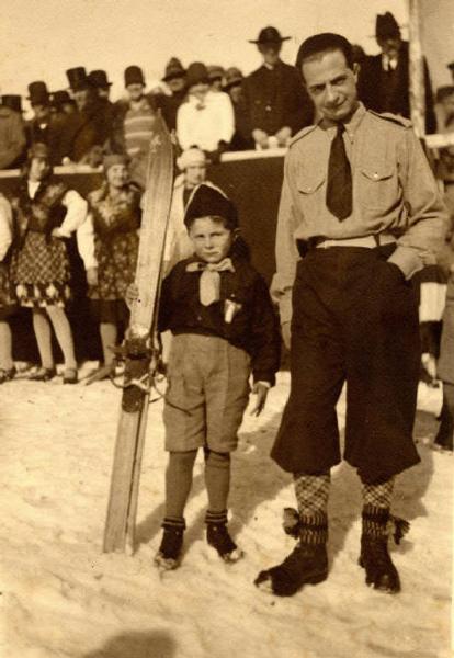 Giuseppe Bottai - Soggiorno a Cortina d'Ampezzo - Gara di sci Coppa dei fasci