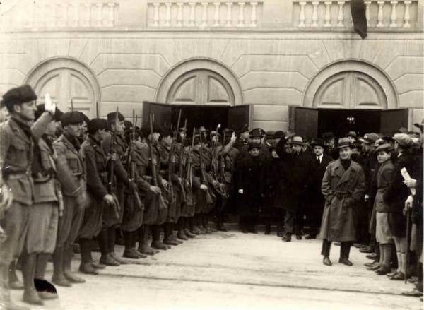 Giuseppe Bottai - Visita a Lucca - Raduno fascista