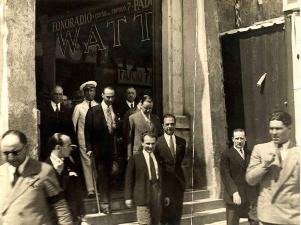 Giuseppe Bottai - Visita alla Fiera di Padova