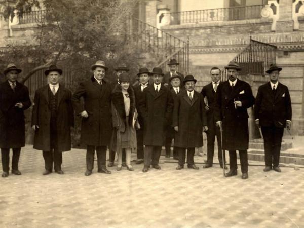 Giuseppe Bottai - Viaggio in Spagna - Visita ai giardini dell'Alcazar di Siviglia