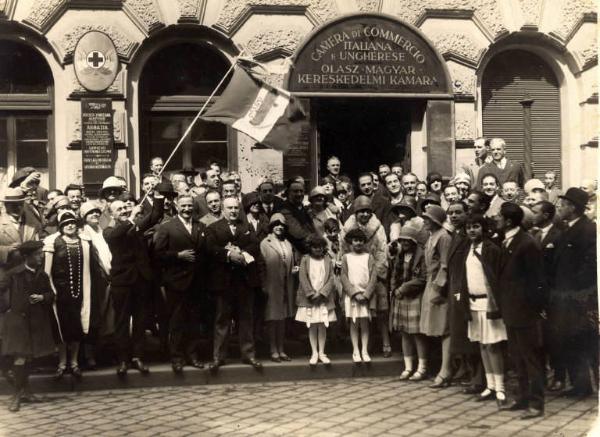 Giuseppe Bottai - Visita a Budapest - Visita alla Camera di commercio italiana e ungherese