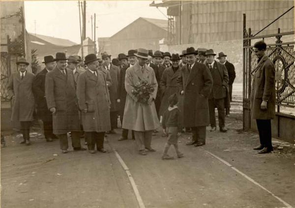 Giuseppe Bottai - Visita all'Ansaldo