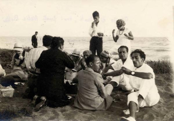 Giuseppe Bottai - Vacanze a Formia - Gita alle foci del fiume Garigliano