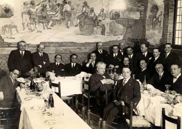 Giuseppe Bottai - Pranzo con il gruppo "I romani de Roma"