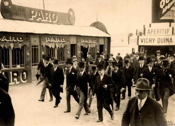 Giuseppe Bottai - Viaggio a Parigi - Visita alla Fiera