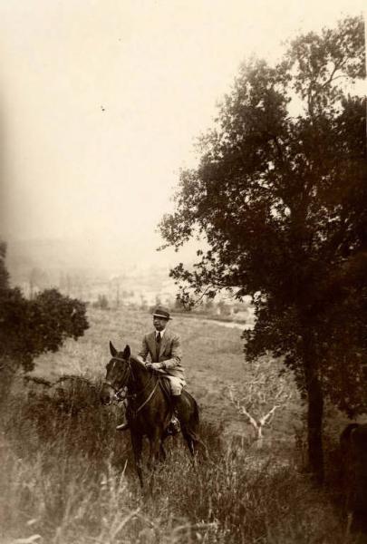 Giuseppe Bottai - Gita a cavallo a Monte Mario