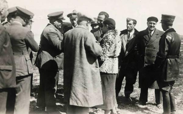 Giuseppe Bottai - Viaggio in Libia - Partenza dall'aeroporto di Tripoli