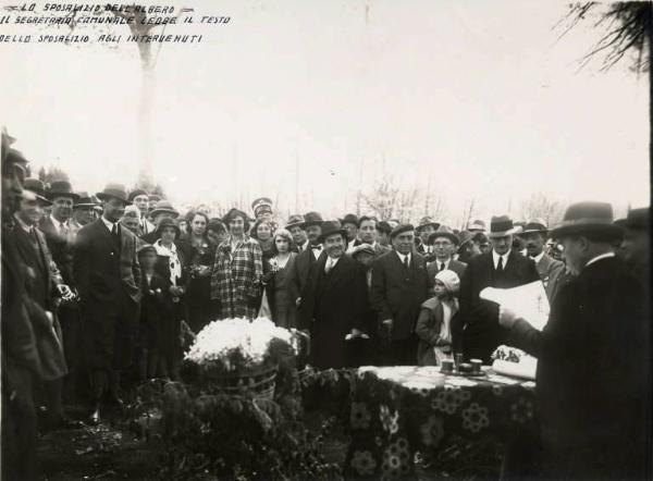 Giuseppe Bottai - Festa dello "Sposalizio dell'albero"