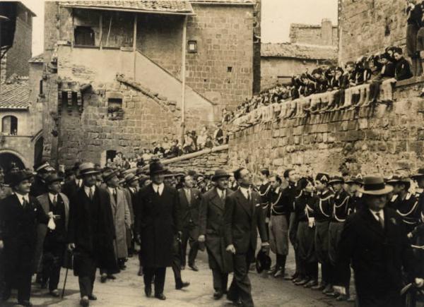 Giuseppe Bottai - Visita a Viterbo - Manifestazione pubblica