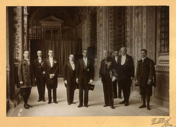 Giuseppe Bottai - Visita al Papa Pio XI in Vaticano