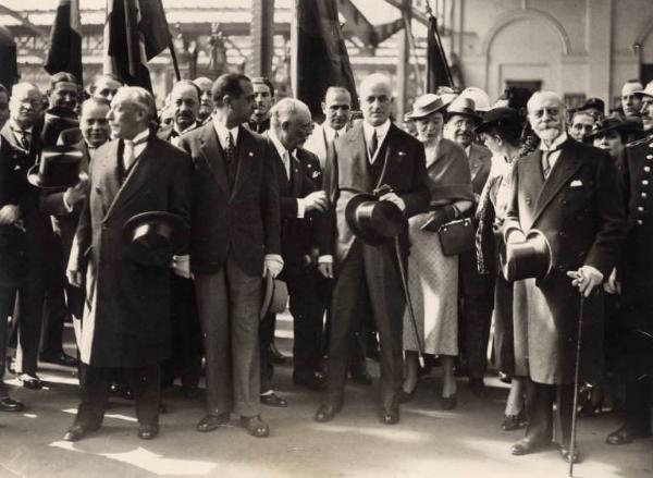 Giuseppe Bottai - Inaugurazione dei padiglioni italiani dell'Esposizione di Bruxelles