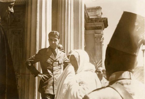 Giuseppe Bottai - Campagna di Etiopia - Manifestazione di accoglienza al Palazzo del Governo di Asmara