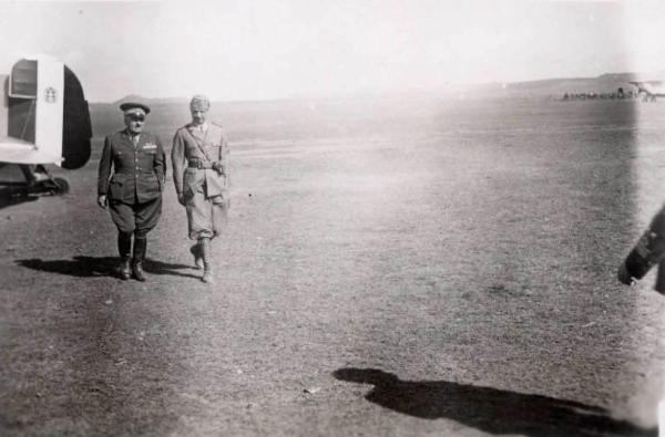 Giuseppe Bottai - Campagna di Etiopia - Incontro con generale Valle
