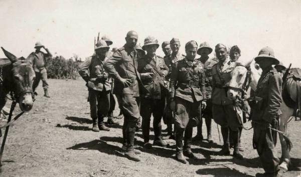 Giuseppe Bottai - Campagna di Etiopia - Visita di Achille Starace