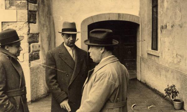 Giuseppe Bottai - Visita a Barga - Visita alla casa di Giovanni Pascoli