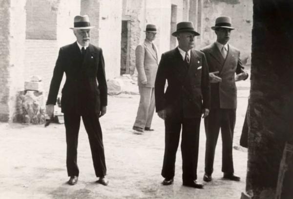 Giuseppe Bottai - Visita di Mussolini al Palatino