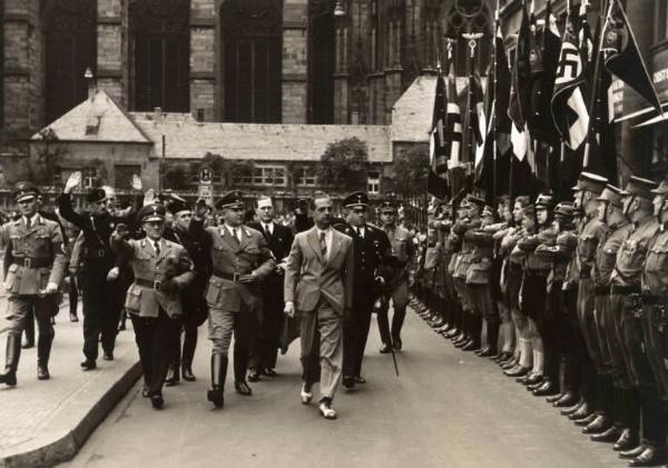 Giuseppe Bottai - Visita a Colonia - Inaugurazione dei corsi alla Casa del Petrarca