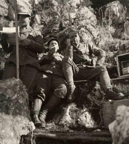 Giuseppe Bottai - Guerra d'Albania - Fronte greco - Accampamento sul monte Scendèli