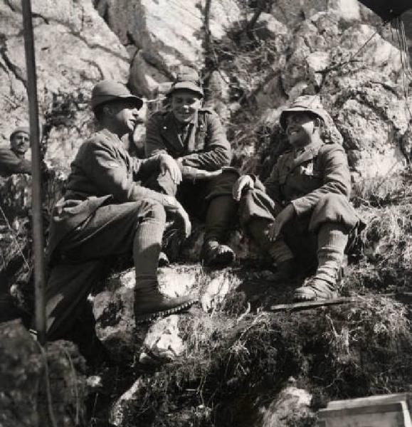 Giuseppe Bottai - Guerra d'Albania - Fronte greco - Accampamento sul monte Scendèli