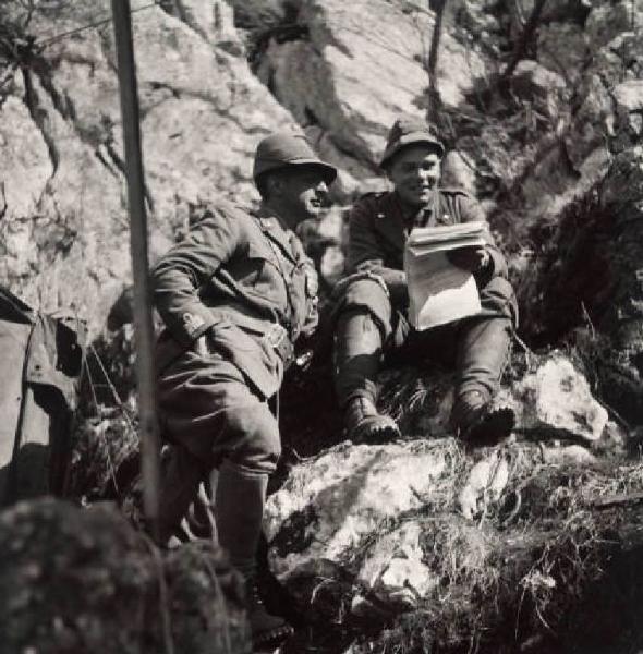 Giuseppe Bottai - Guerra d'Albania - Fronte greco - Accampamento sul monte Scendèli