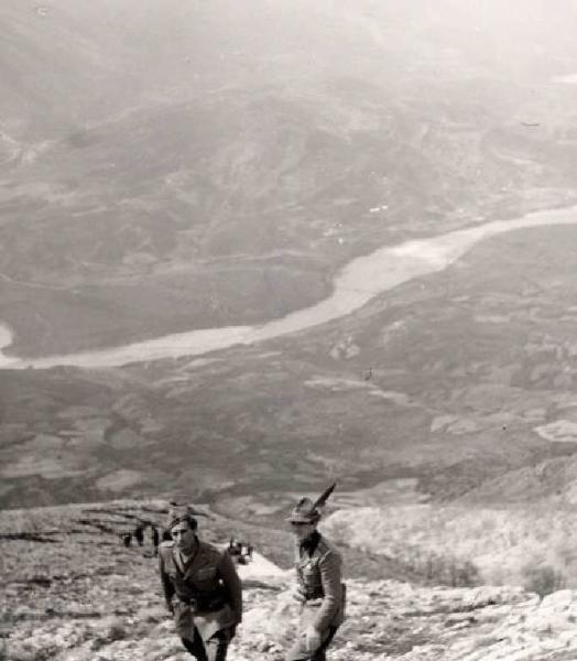 Guerra d'Albania - Fronte greco - Postazione della Divisione Julia sul monte Scendèli