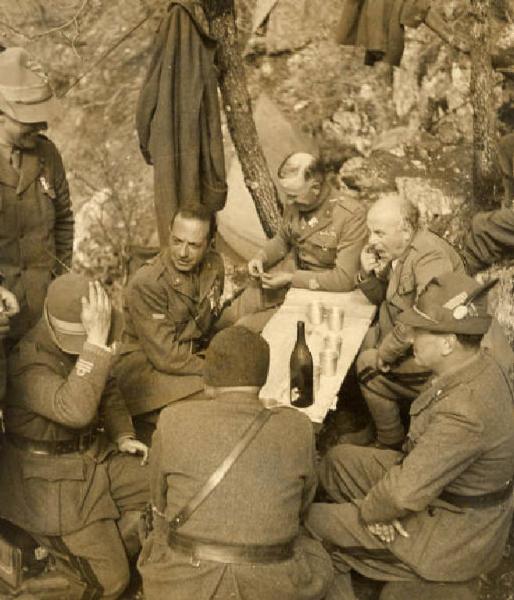 Giuseppe Bottai - Guerra d'Albania - Fronte greco - Accampamento sul monte Scendèli