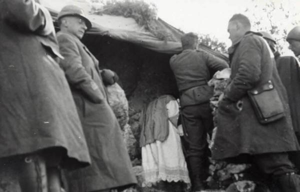 Giuseppe Bottai - Guerra d'Albania - Fronte greco - Accampamento della Divisione Julia sul monte Scendèli - Santa Messa