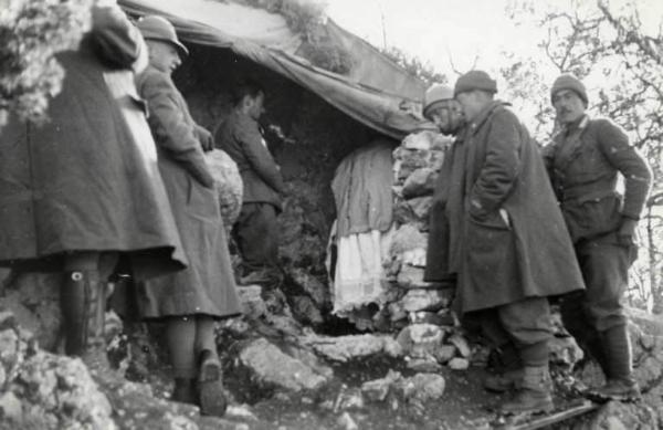 Giuseppe Bottai - Guerra d'Albania - Fronte greco - Accampamento della Divisione Julia sul monte Scendèli - Santa Messa