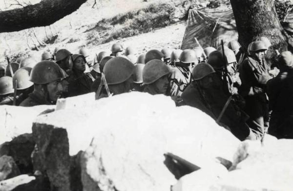 Guerra d'Albania - Fronte greco - Accampamento della Divisione Julia sul monte Scendèli - Santa Messa