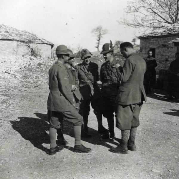 Giuseppe Bottai - Guerra d'Albania - Fronte greco - Comando della Divisione Julia sul monte Scendèli