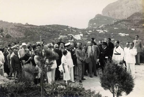 Giuseppe Bottai - Visita ai siti archeologici dell'isola di Capri