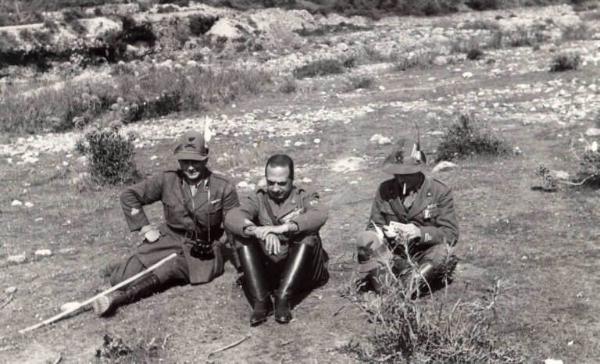 Guerra d'Albania - Fronte greco - Postazione della Divisione Julia sul monte Scendèli