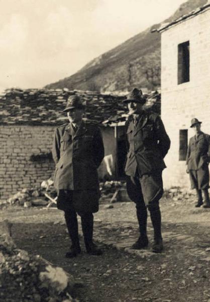 Guerra d'Albania - Fronte greco - Comando della Divisione Julia sul monte Scendèli